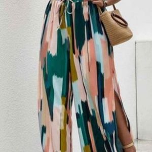 Womens Wide Split Leg Pants